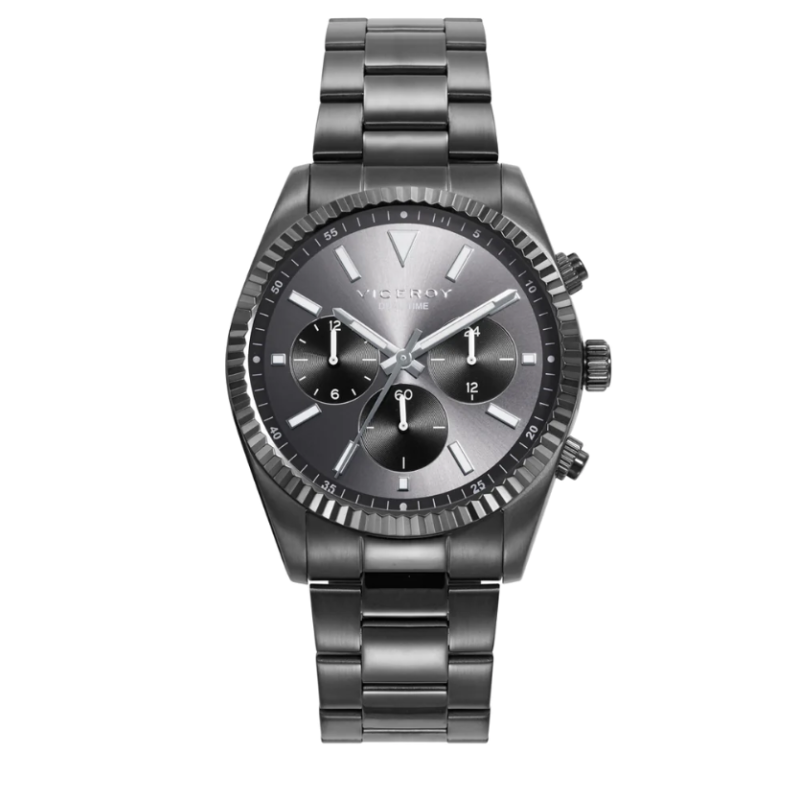 Reloj Viceroy hombre caja y brazalete acero Ip gris 42443-17