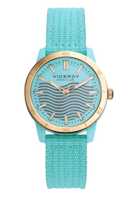 Reloj Viceroy Ecosolar Mujer Dorado y Verde Analógico 41114-67