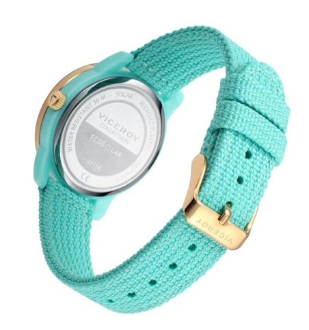 Reloj Viceroy Ecosolar Mujer Dorado y Verde Analógico 41114-67