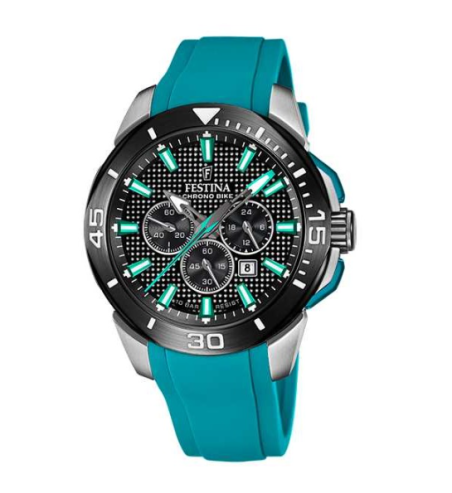 Reloj Festina chrono bike negro correa caucho hombre F20642/3