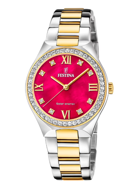 Reloj Festina Solar energy rojo acero mujer F20659/3