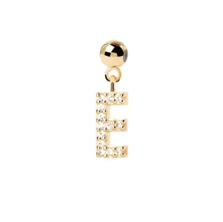 Charm Pdpaola inicial E con circonitas blancas CH01-054-U