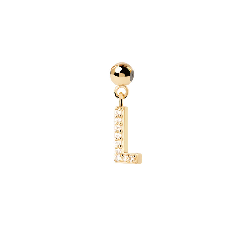 Charm Pdpaola inicial E con circonitas blancas CH01-054-U Charm Pdpaola inicial E con circonitas blancas CH01-054-U