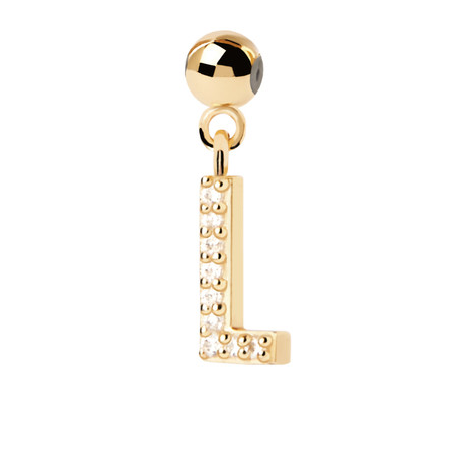 Charm Pdpaola inicial E con circonitas blancas CH01-054-U
