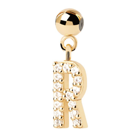 Charm Pdpaola inicial R con circonitas blancas CH01-067-U