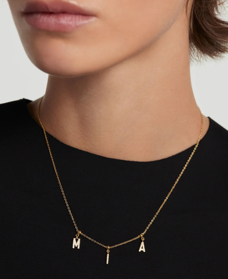 Charm Pdpaola inicial S con circonitas blancas CH01-068-U