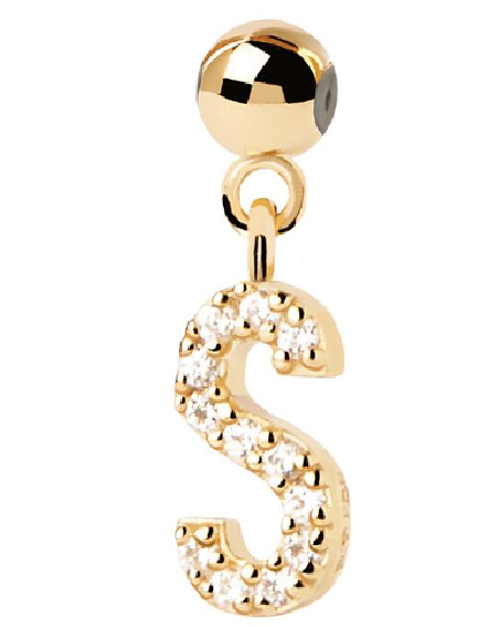 Charm Pdpaola inicial S con circonitas blancas CH01-068-U