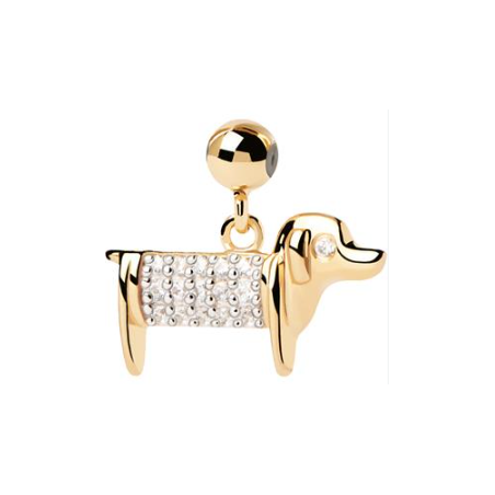 Charm Pdpaola perro circonita blanca CH01-080-U