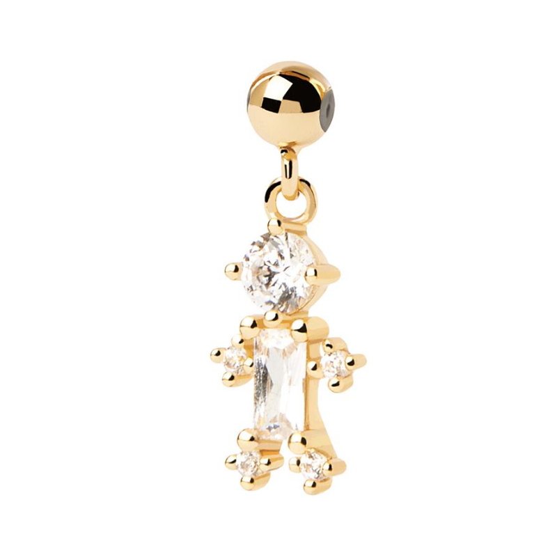Charm Pdpaola mini me circonita blanca CH01-085-U Charm Pdpaola mini me circonita blanca CH01-085-U