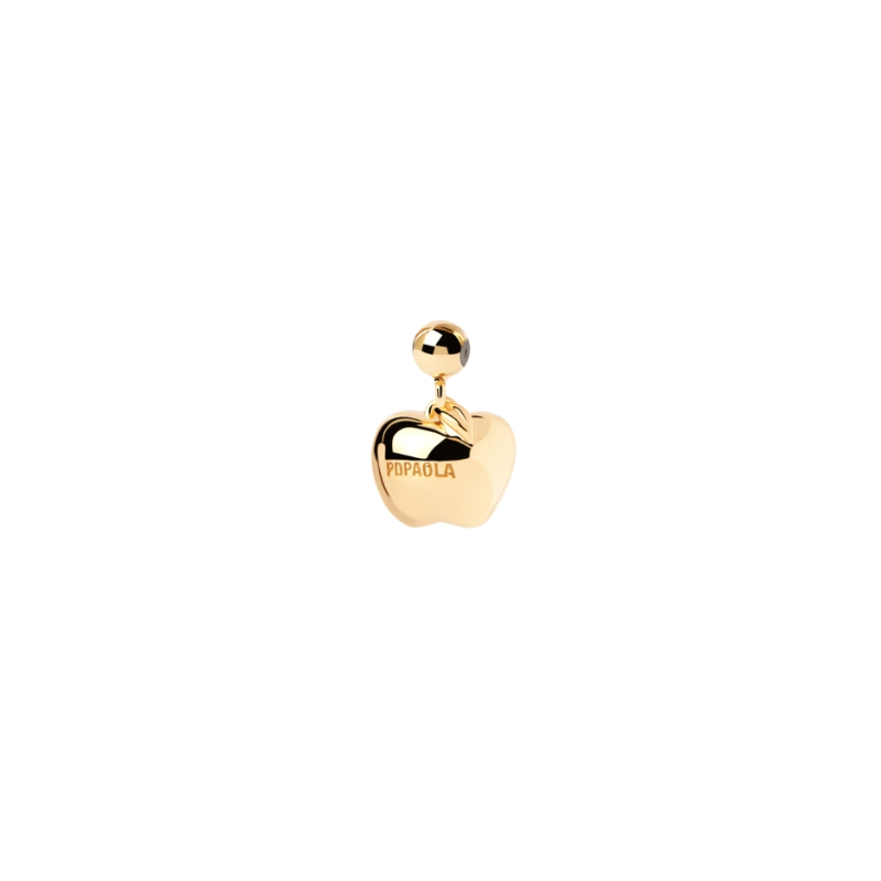 Charm Pdpaola Manzana circonita baño oro 18k CH01-089-U Charm Pdpaola Manzana circonita baño oro 18k CH01-089-U