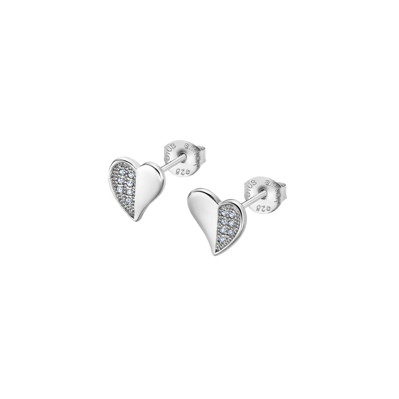 Pendientes Corazón lotus plata mujer LP3534-4/1
