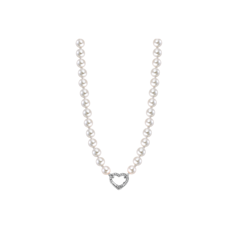 Collar Corazón Lotus perlas plata mujer LP3535-1/1
