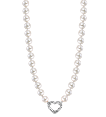 Collar Corazón Lotus perlas plata mujer LP3535-1/1