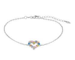 Pulsera Corazón multicolor Lotus silver plata mujer LP3536-2/1