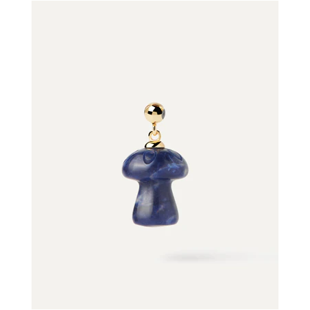 Charm Pdpaola seta piedra sodolita azul baño oro 18k CH01-112-U