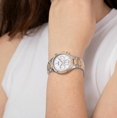 Reloj Festina acero esfera beige mujer F20403/1
