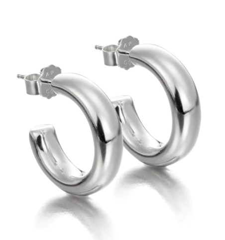 Pendientes Viceroy Elegant de plata de ley de diseño grueso 3029E000-08