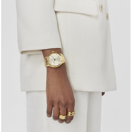 Reloj Tous analógico con brazalete acero IPG dorado T-Logo 200351112