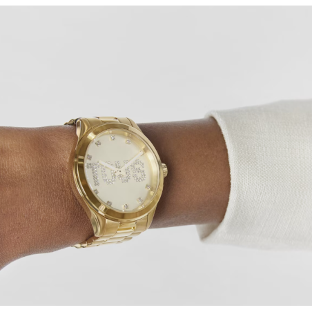 Reloj Tous analógico con brazalete acero IPG dorado T-Logo 200351112