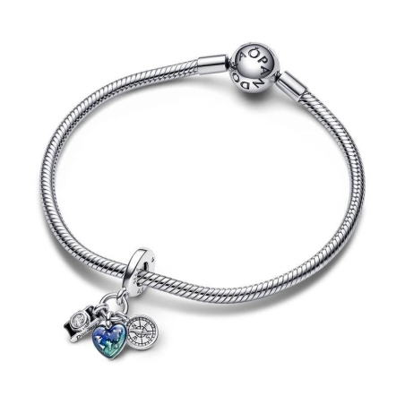 Charm Colgante Pandora Cámara, Corazón y Brújula 792703C01