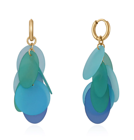 Pendientes Viceroy Kiss de acero Ip dorado y resina 14031E01016