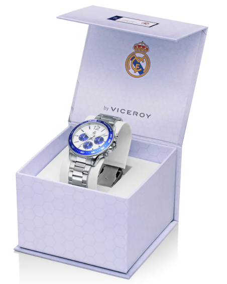 Reloj Viceroy hombre Real Madrid caja y brazalete de acero 41137-05