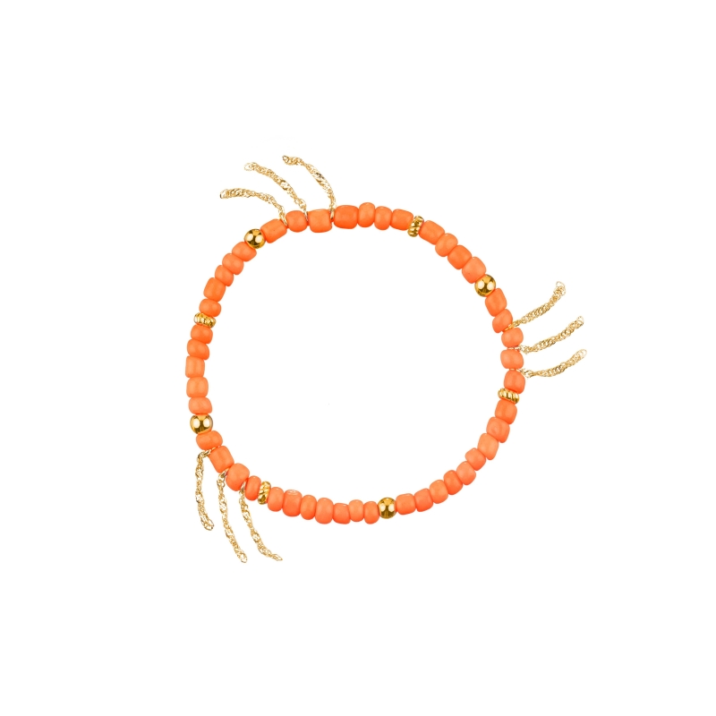 Pulsera Agatha Rodeo perlas naranja 2480282-279-TU Pulsera Agatha Rodeo perlas naranja 2480282-279-TU