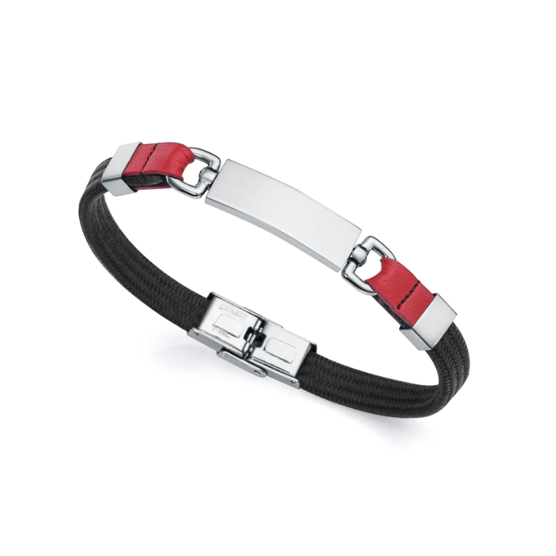 Pulsera Viceroy hombre nailon piel rojo 14011P01010