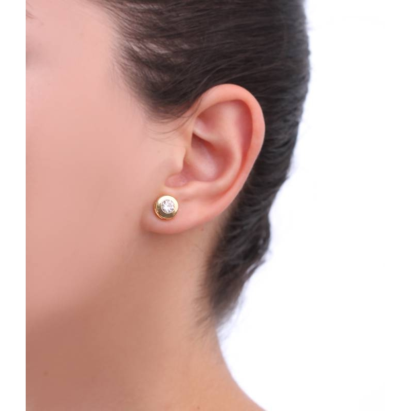 Pendientes de Oro y Circonitas