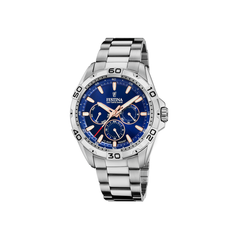 Reloj Festina acero esfera azul hombre F20623/2