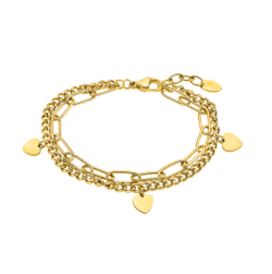 Pulsera Lotus acero dorado mujer LS2314-2/2