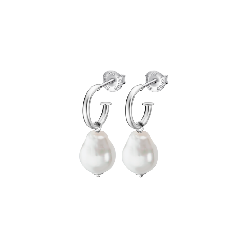 Pendientes Lotus plata perla mujer LP3414-4/1