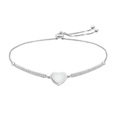 Pulsera Lotus plata corazón mujer LP3548-2/1