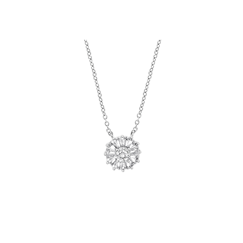 Collar Lotus plata flor mujer LP3605-1/1