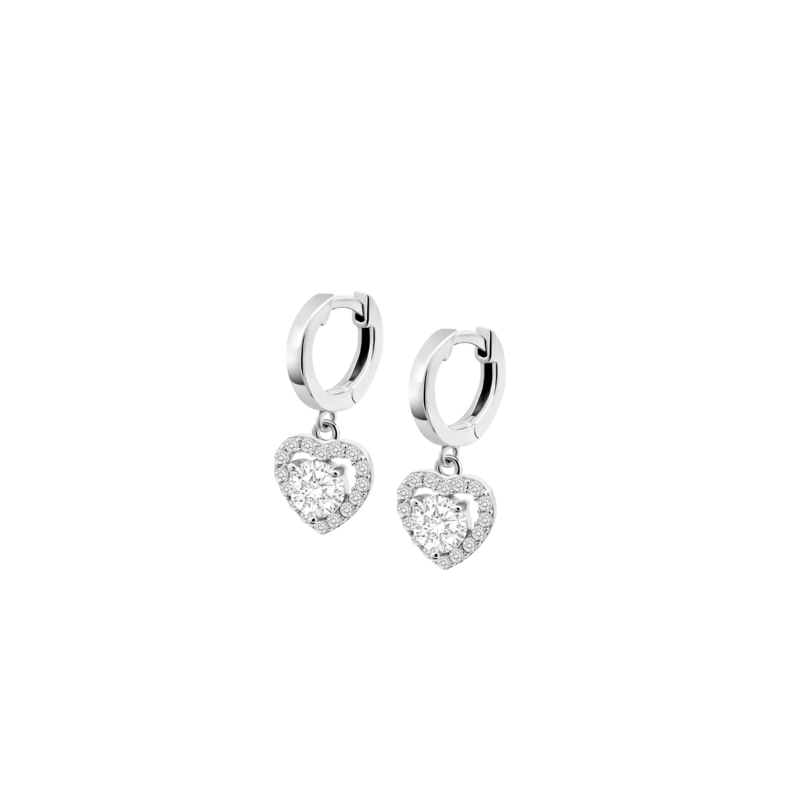 Pendientes Lotus plata corazones mujer LP3613-4/1