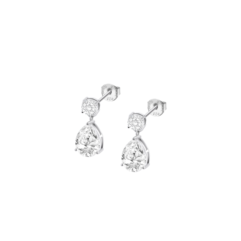 Pendientes Lotus plata circonitas mujer LP3615-4/1