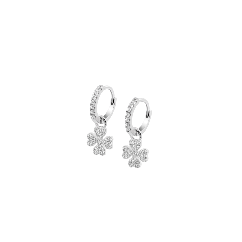 Pendientes Lotus plata trébol mujer LP3629-4/1