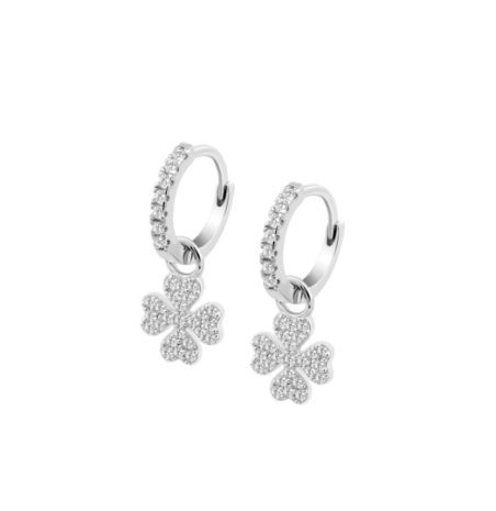 Pendientes Lotus plata trébol mujer LP3629-4/1