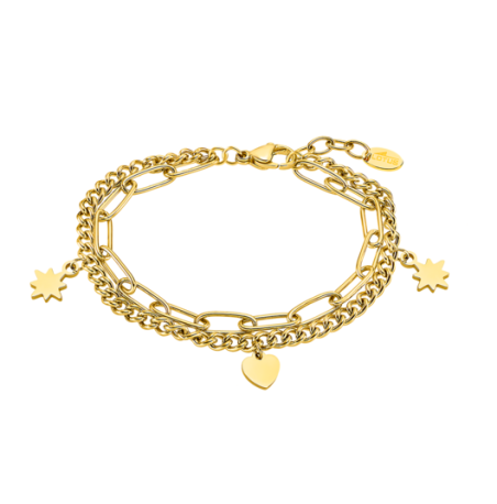 Pulsera Lotus acero dorado mujer LS2313-2/2