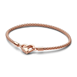 Pulsera Pandora Moments baño oro rosa 14k 582731C00