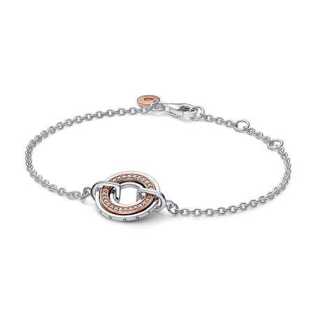 Pulsera Pandora Signature bicolor 582741C01