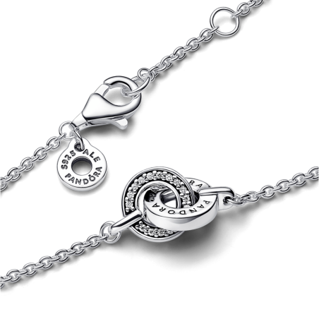 Pulsera Pandora Signature Pavé Entrelazado 592742C01