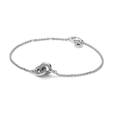 Pulsera Pandora Signature Pavé Entrelazado 592742C01