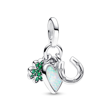 Charm Pandora Trébol Corazón y Herradura 792755C01