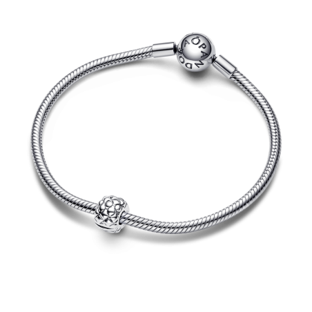 Clip Pandora plata con Tachuelas Ancho 792746C00