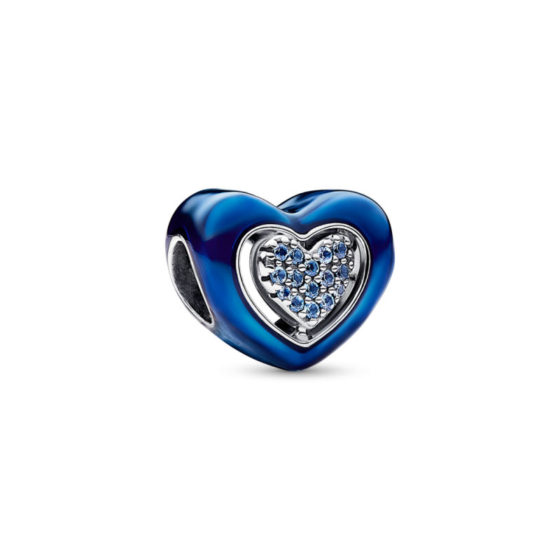 Charm Pandora Corazón Giratorio Azul 792750C01 Charm Pandora Corazón Giratorio Azul 792750C01