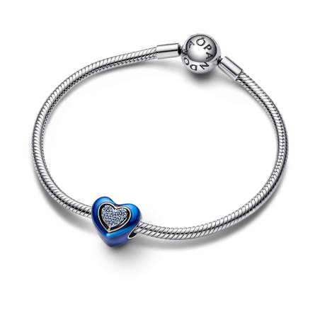 Charm Pandora Corazón Giratorio Azul 792750C01