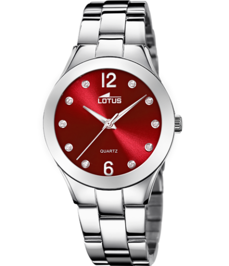 Reloj Lotus acero mujer esfera roja 18884/6