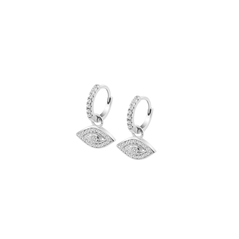 Pendientes Lotus ojo turco plata mujer LP3627-4/1