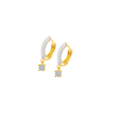 Pendientes lotus silver plata baño oro LP3573-4/1